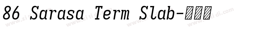 86 Sarasa Term Slab字体转换